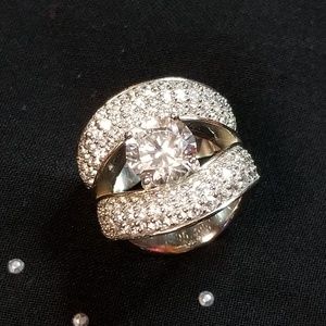 Jose Hess 925 Sterling Silver CZ Ring